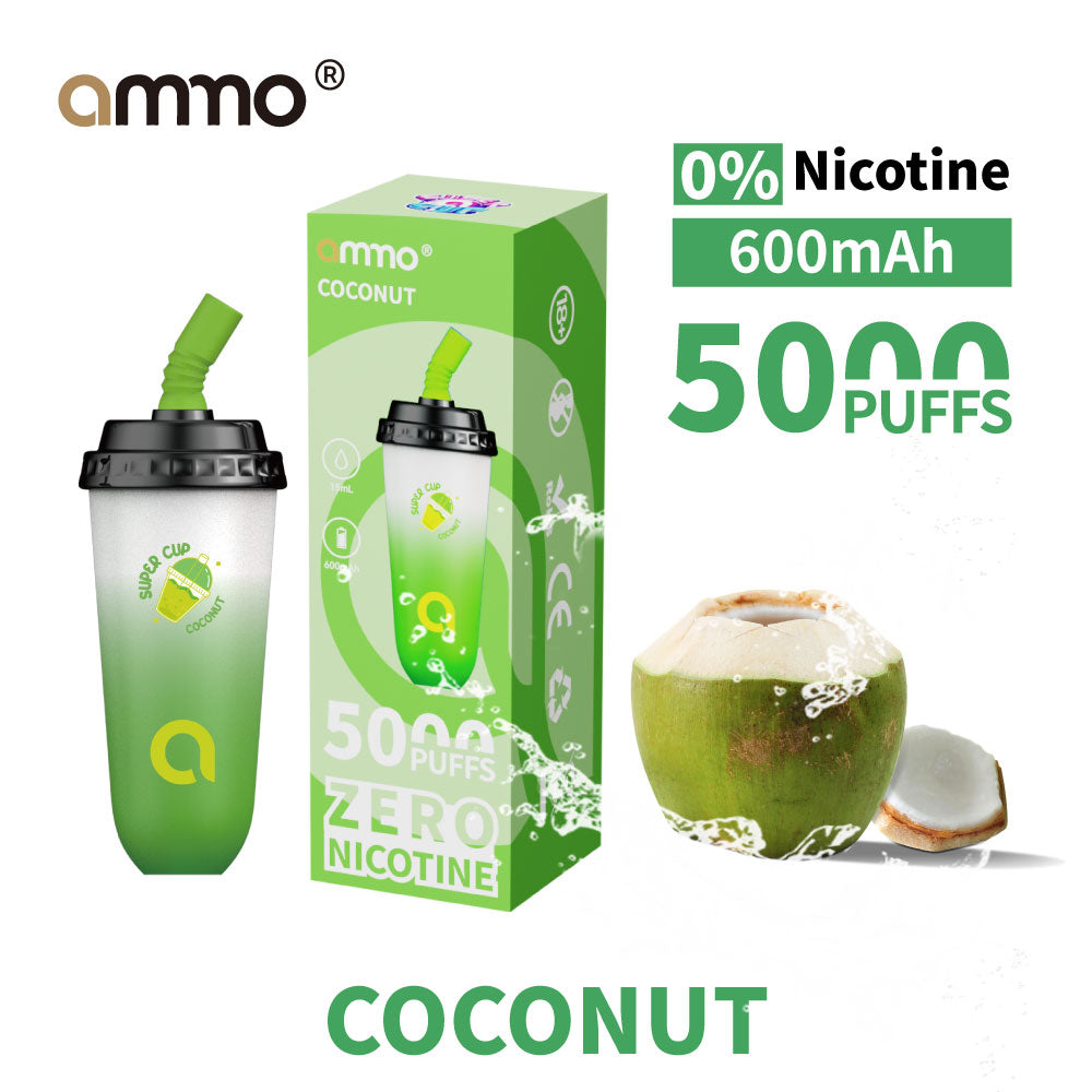 AMMO 1 Device Coconut 0% Nicotine Supercup 椰青 奶茶杯
