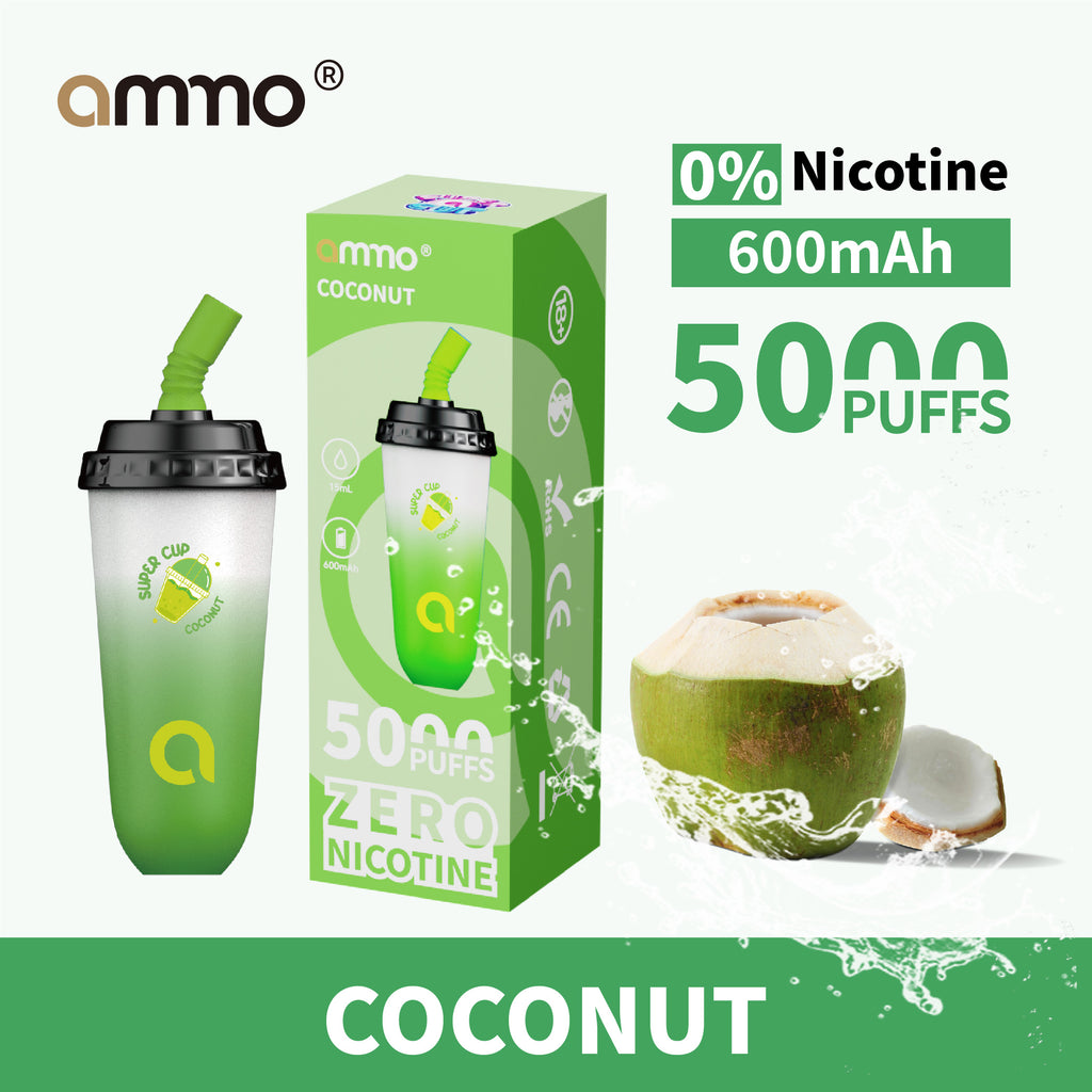 AMMO 1 Device Coconut 0% Nicotine Supercup 椰青 奶茶杯
