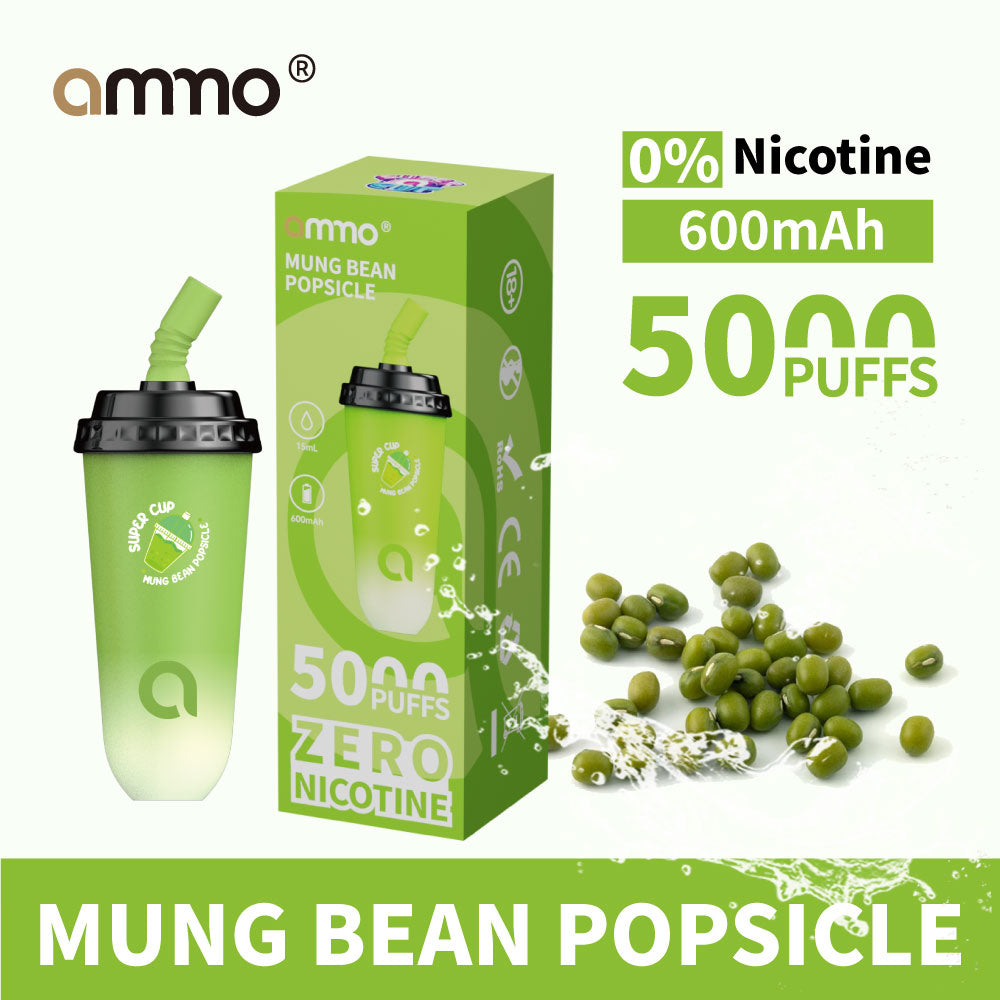 AMMO 1 Device Mung Bean Popsicle 0% Nicotine Supercup 绿豆冰棍 奶茶杯
