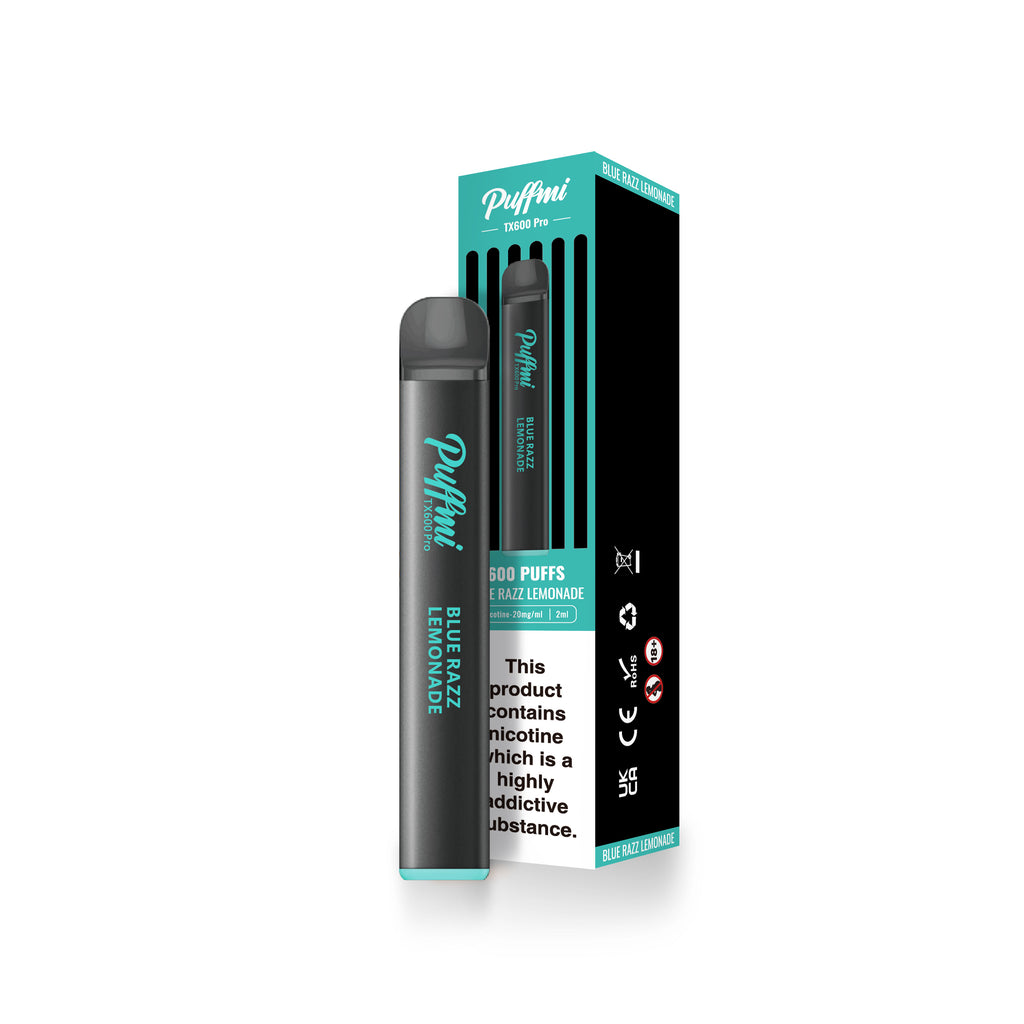 Puffmi TX600 Pro Blue Razz Lemonade 2% Nicotine Disposable Vape
