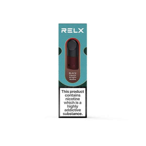 RELX Pod 2 Pod Pack Black Twist 2% Nicotine 18mg/ml TPD