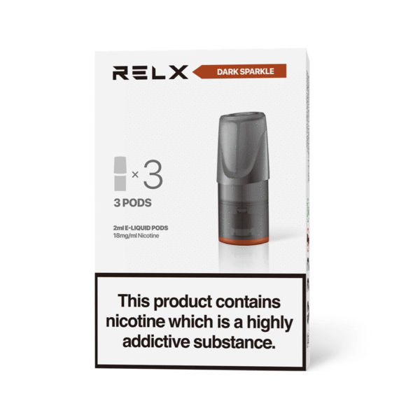 RELX Classic Pod 3 Pod Pack Dark Sparkle 2% Nicotine 18mg/ml TPD