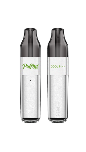 Puffmi DC800 Disposable Kit -  COOL PINK  2mg Nicotine Disposable Vape