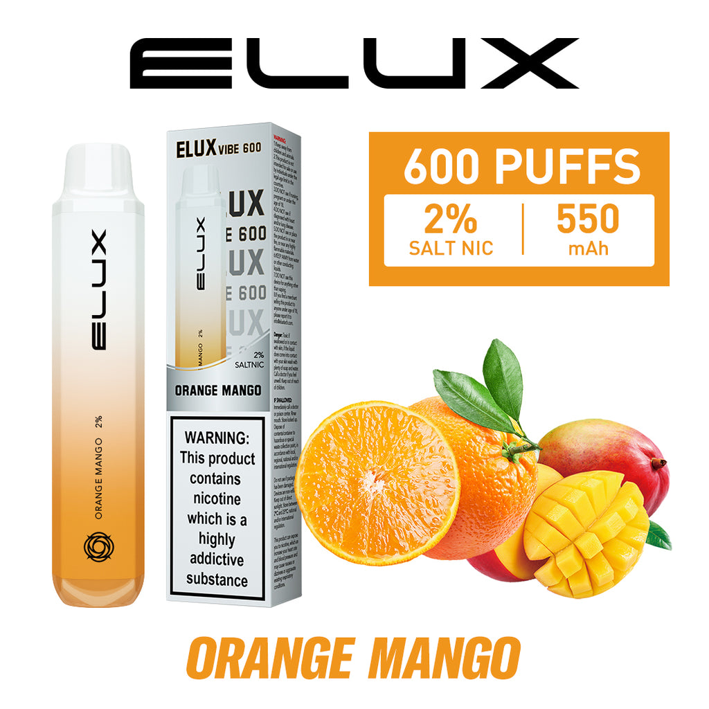 ELUX Vibe Orange Mango 2% Nicotine Disposable Vape Pod