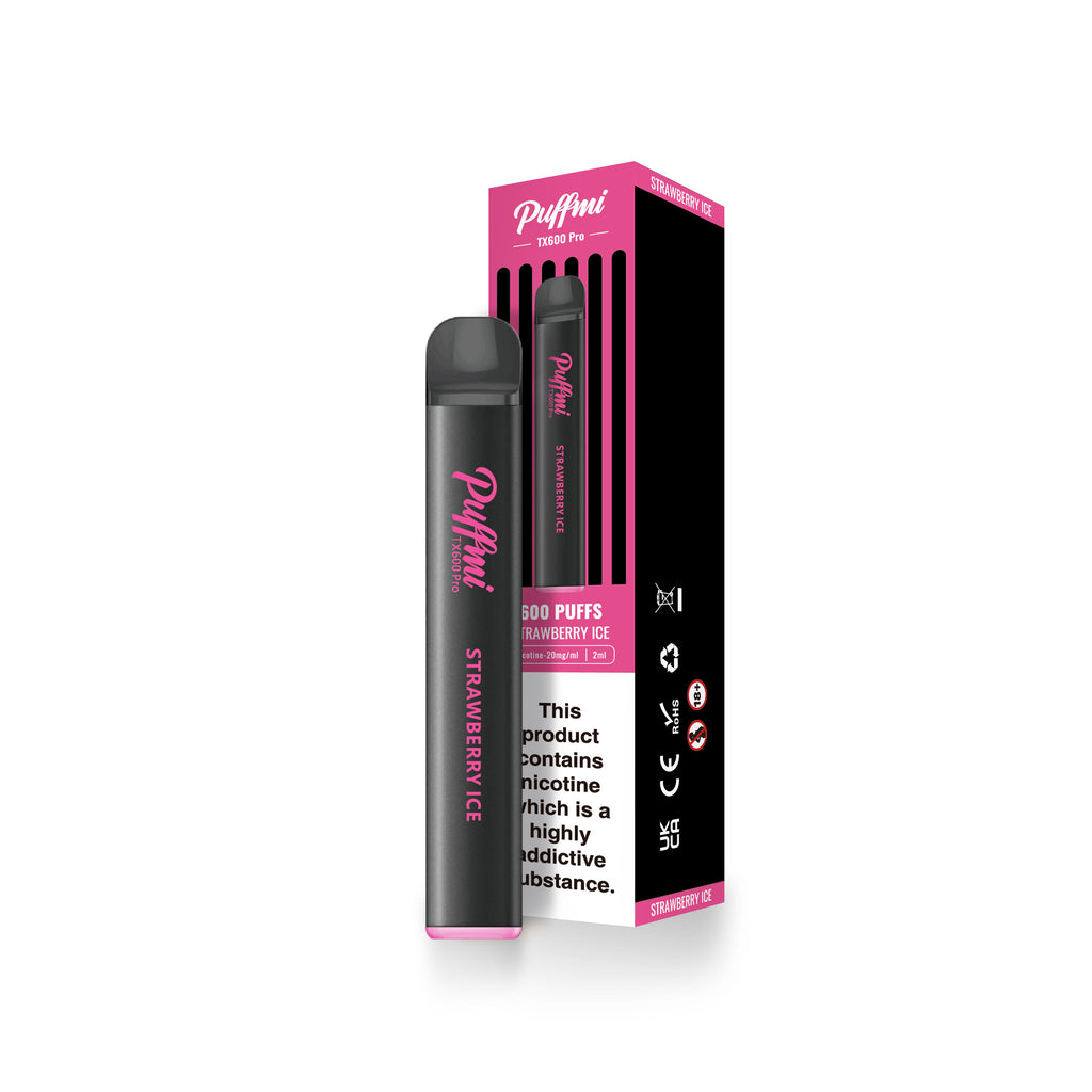 Puffmi TX600 Pro Srtawberry Ice 2% Nicotine Disposable Vape