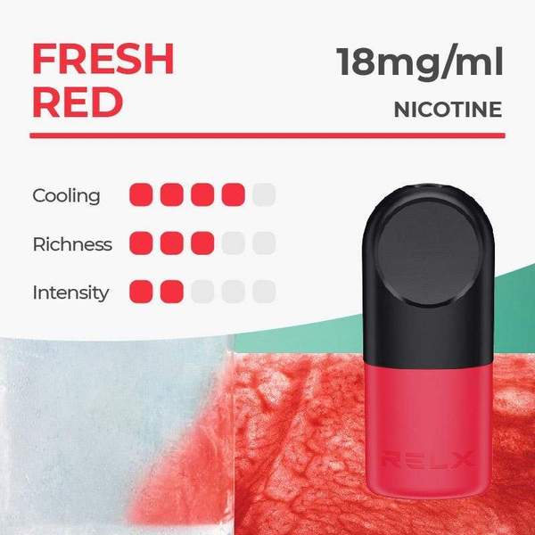 RELX Pod Pro 2 Pod Pack Fresh Red 2% Nicotine 18mg/ml TPD