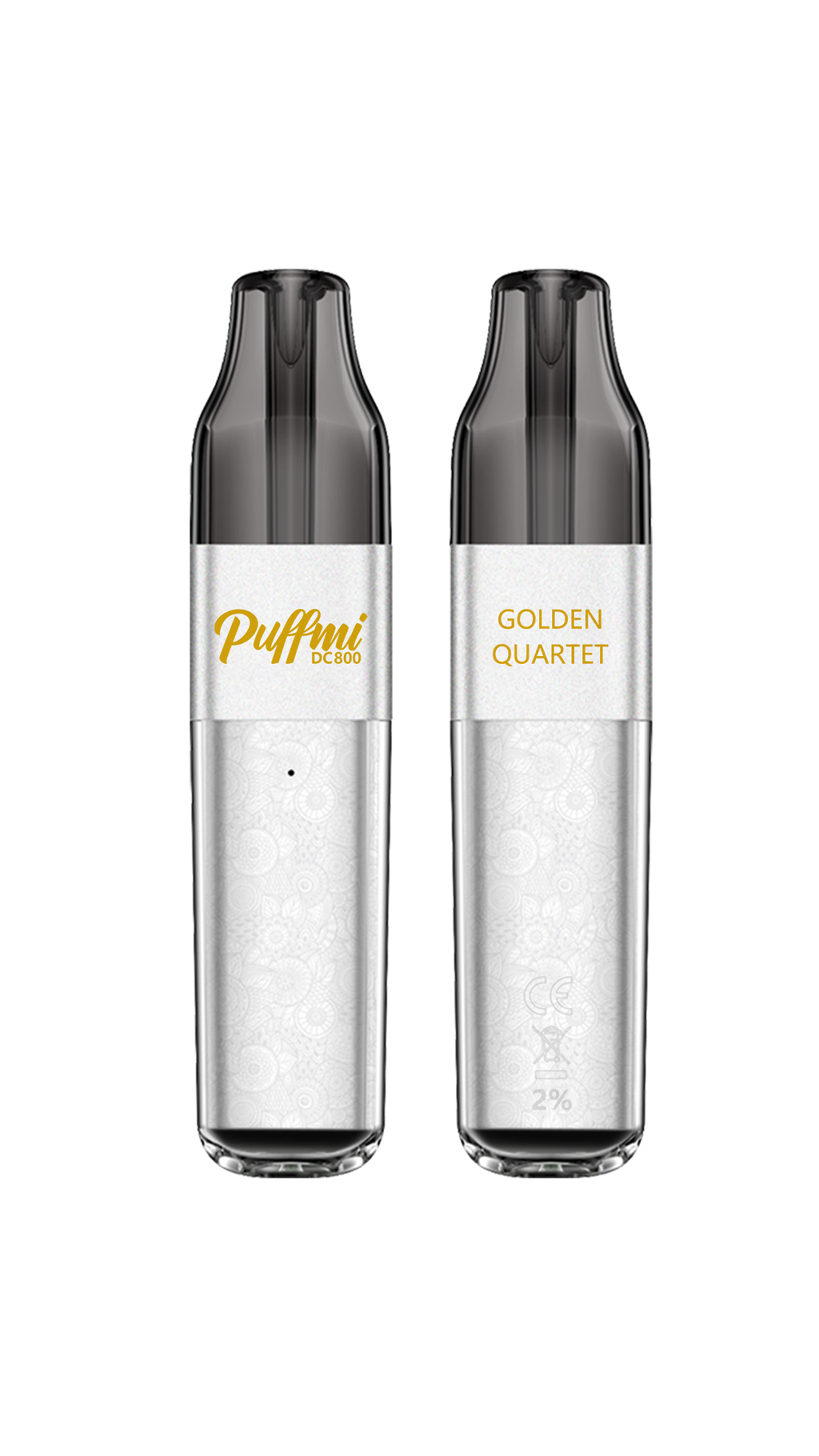 Puffmi DC800 Disposable Kit -  GOLDEN QUARTET  2mg Nicotine Disposable Vape