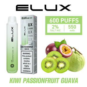 ELUX Vibe Kiwi Passionfruit Guava 2% Nicotine Disposable Vape Pod