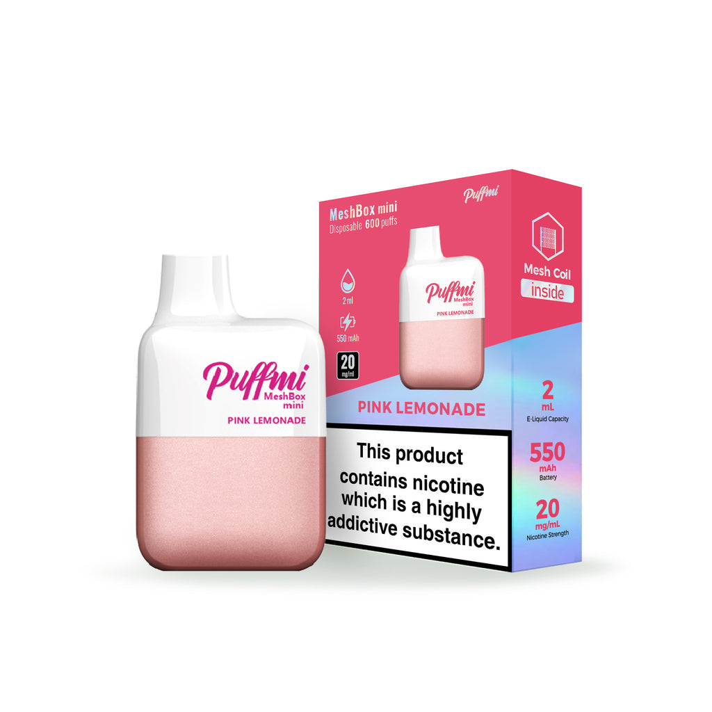 Puffmi Meshbox Mini Pink Lemonade 2% Nicotine Disposable Vape