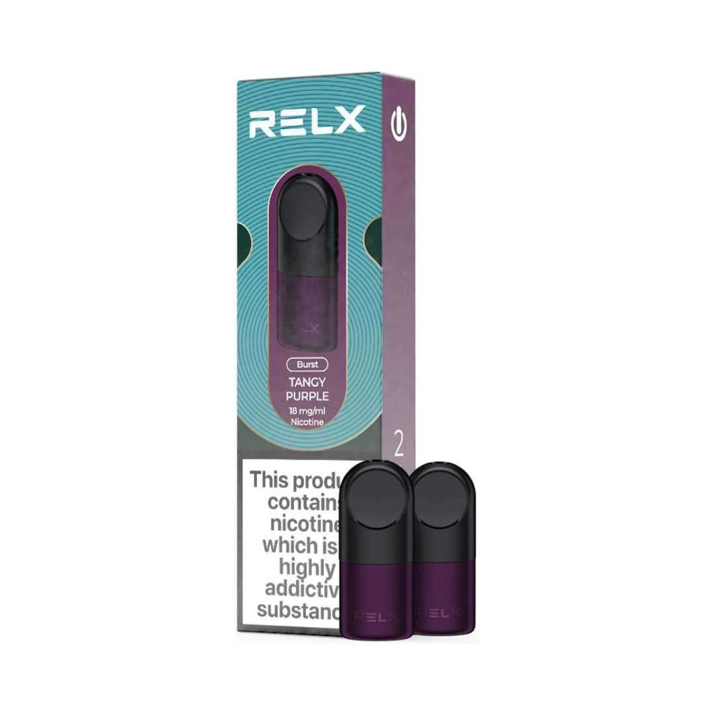 RELX Pod 2 Pod Pack Tangy Purple 2% Nicotine 18mg/ml TPD