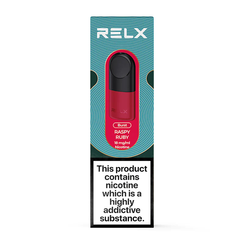 RELX Pod 2 Pod Pack Raspy Ruby 2% Nicotine 18mg/ml TPD